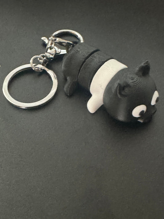 Pig - 3D Printed Pet Keychain - Flexible Articulating Fidget Stress Relief Toy