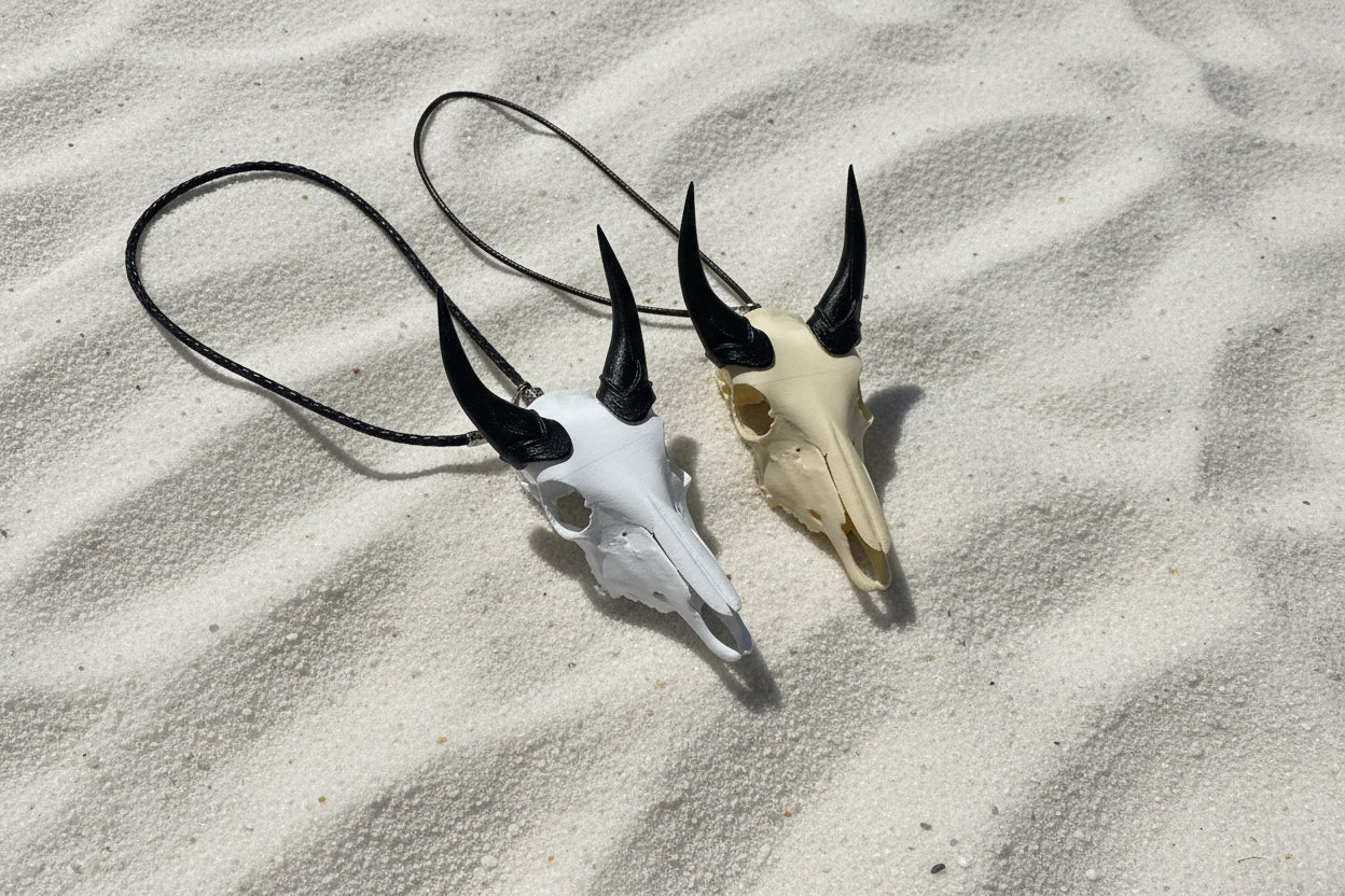 Euro Bull Nilgai hanger for Rearview mirror Custom Mount Decor Skull