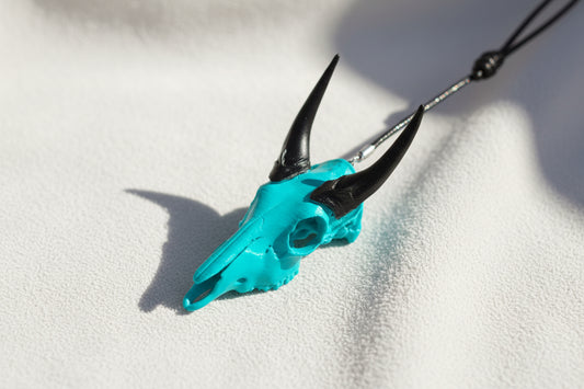 Limited Time Color Matte Mint Green Euro Bull Nilgai hanger for Rearview mirror Custom Mount Decor Skull